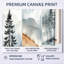 «White Grey Nathaniel I», impressions sur toile de montagne, art mural encadré Moody-336006350-336006344
