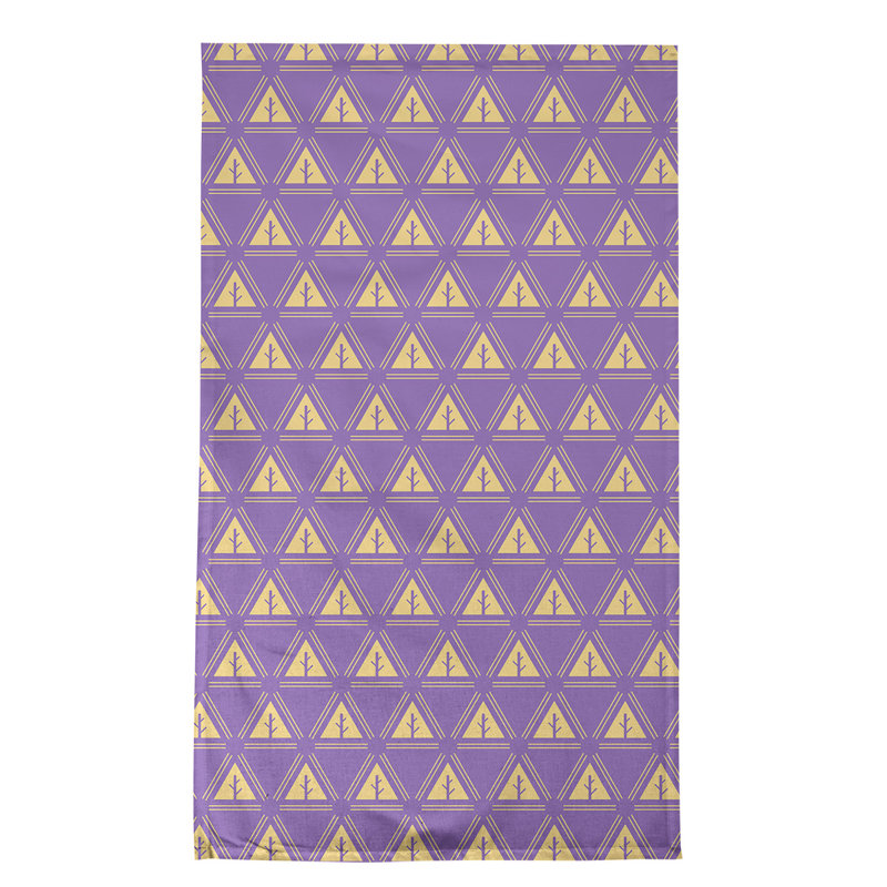 Theo Nath Tea Towel Kitchen Towel, Purple/Dark Cream, Cotton Twill