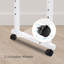 Bureau ajustable sur roulettes avec inclinaison et rangement - Blanc