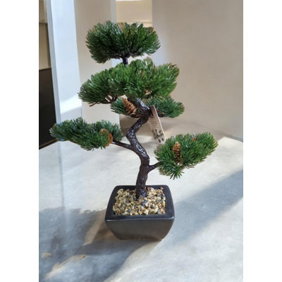 Geko 37 cm H Faux Bonsai Tree Plant