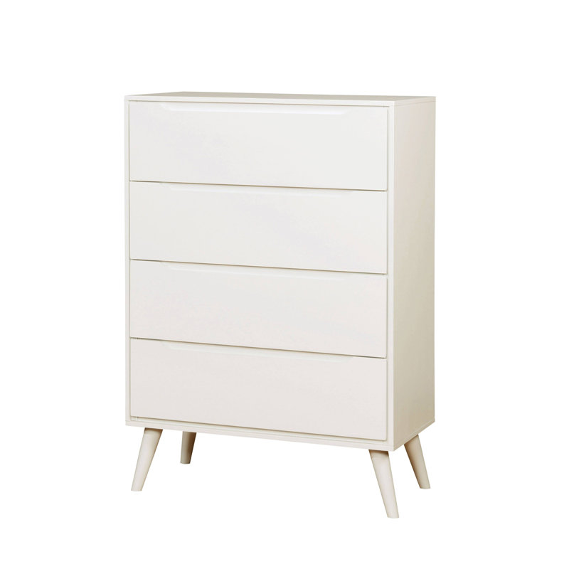 Stalter 34'' W 4 - Drawer Dresser, White