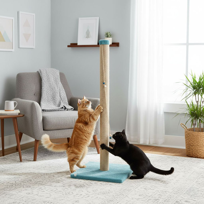 Grattoir pour chat, Turquoise