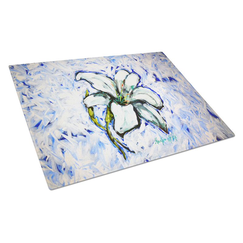 Lily Glass Cutting Board