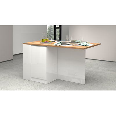 Naadirah Wood Kitchen Island