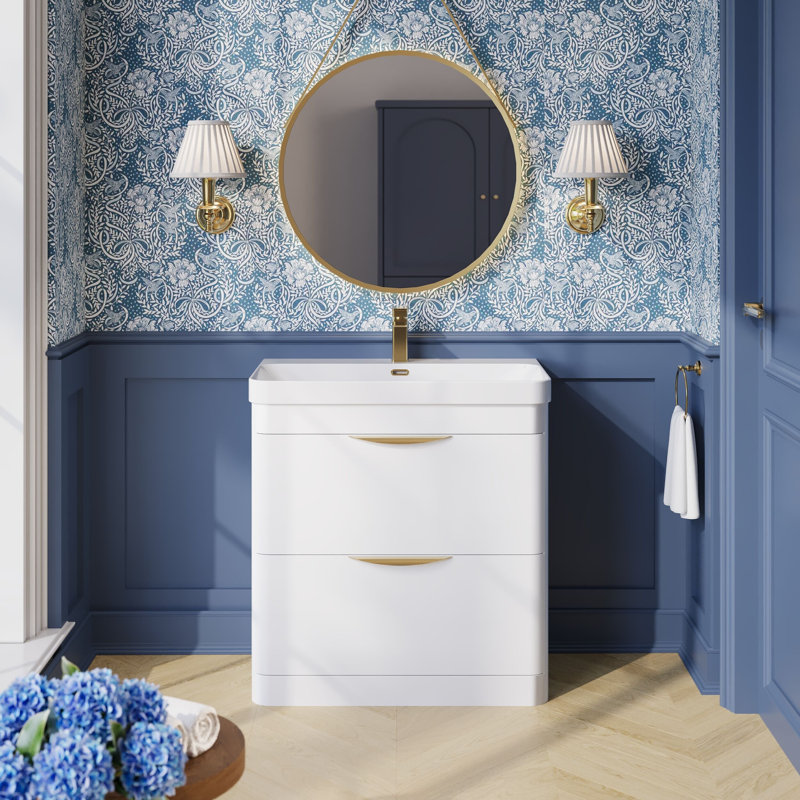 Parade 810 mm Bathroom Vanity, Gloss White