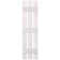Three Batten, Three Board Open Vinyl Shutters Pair