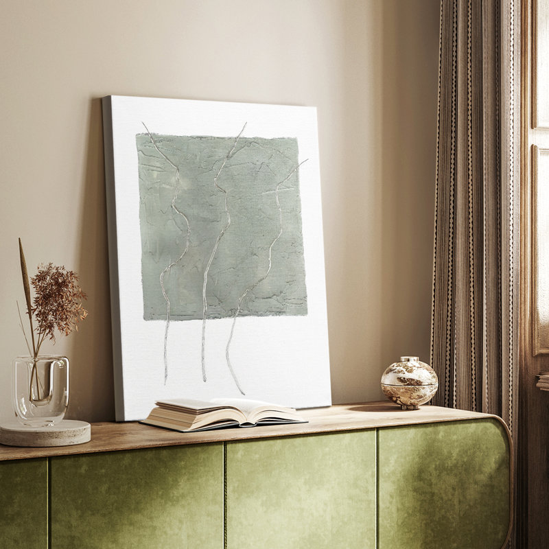 Divided Plot II -Custom Wrapped Gallery Cavas, 60" H x 40" W