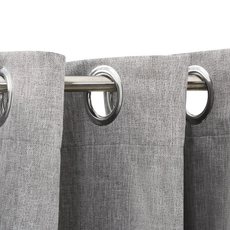 Cezaria Blackout Curtain Single Panel, Grey