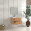 Ensemble de meuble-lavabo mural flottant