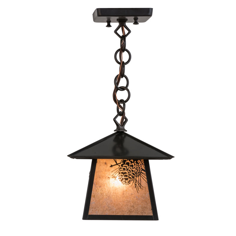 1 - Light Pendant, 17" H x 11.75" W x 8.25" D