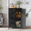 Anber Industrial Kitchen Baker's Rack With Storage Shelves and Cabinet