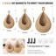 Paquet de 3 paniers à fruits suspendus Boho pour la cuisine, porte-produits tissés avec 6 crochets robustes-111219982