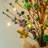 21"H Lighted Mardi Gras Fleur-De-Lis & Berry Table Tree