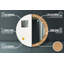 Huldar Glass Flat Wall Mirror