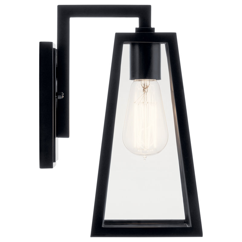 Lanterne murale d'extérieur Merideth, H 11,5 po x l 6,5 po x P 6,5 po, 75.00, Noir