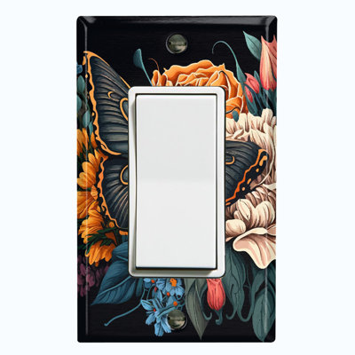 Plaque d'interrupteur en métal