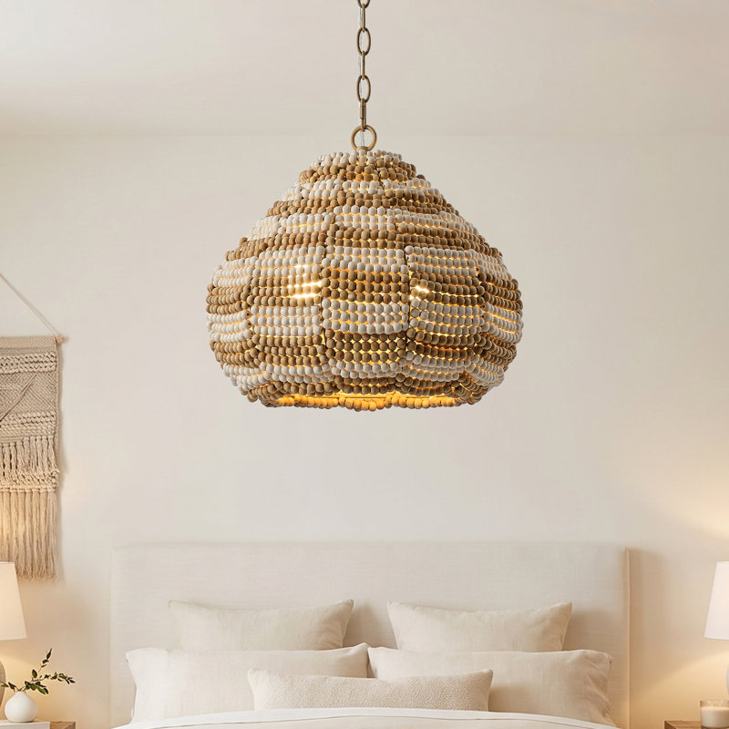 Lustre 16 po Boho, Distressed Brown and White