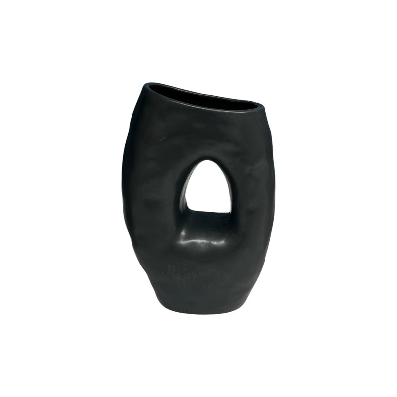 Rencher Decorative, 12" H x 8" W x 4" D, Black