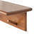 Shea Poplar Solid Wood Floating Shelf with Hooks-1978931066