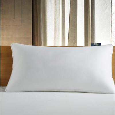 Serta 300 Thread Count White Goose Feather And White Goose Down Fibre Bed Pillow - Side Sleeper - 2" Gusset - Jumbo - By Serta