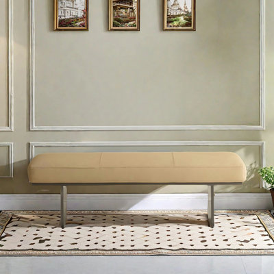 Banc en cuir pour vestiaire et vestiaire