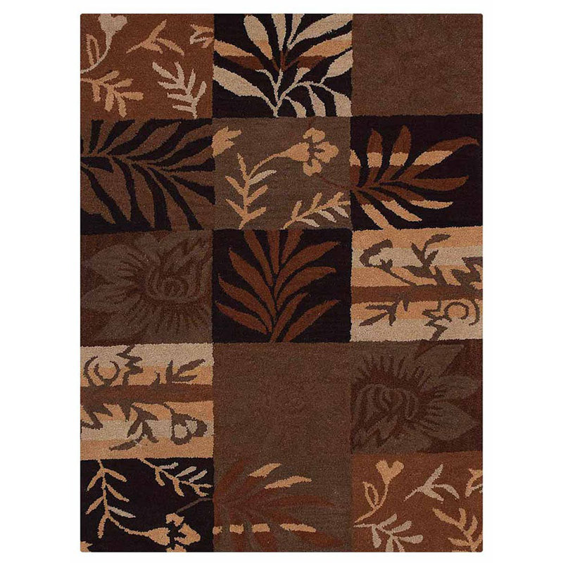 Lydecker Hand Tufted Wool Eco-Friendly Area Rugs - Rectangle, Multicolor, Floral Modern Design, High Pile Thick Handmade Anti Skid Area Rugs for Living Room, Bed Room