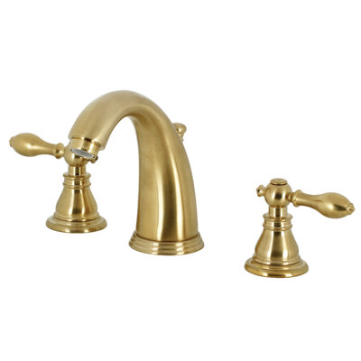 Widespread Bathroom Faucet with Drain Assembly