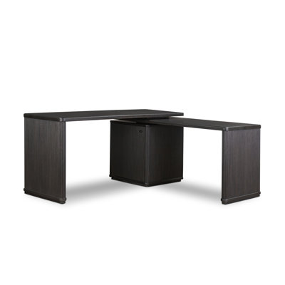 Weston Rotating Desk-Black Parawood
