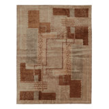 Art Deco One-of-a-Kind 9'3X12'3 Hand Knotted Area Rug