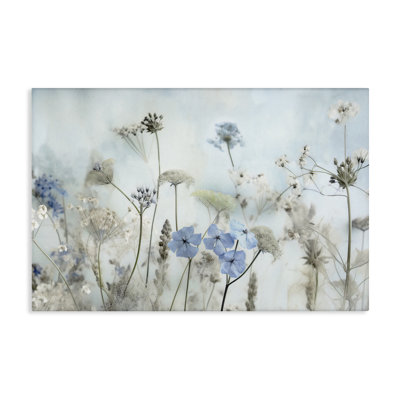Blooming Subtle Wildflowers Canvas Wall Art by Irene Weisz