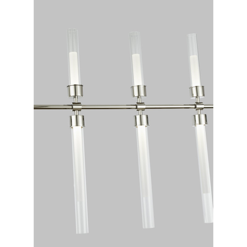 Linger 5 - Light LED Pendant, Polished Nickel