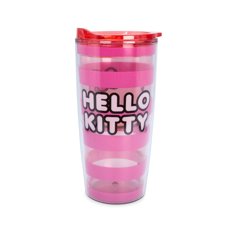 Verre à vin 20 oz Sanello Hello Kitty Eau potable en plastique