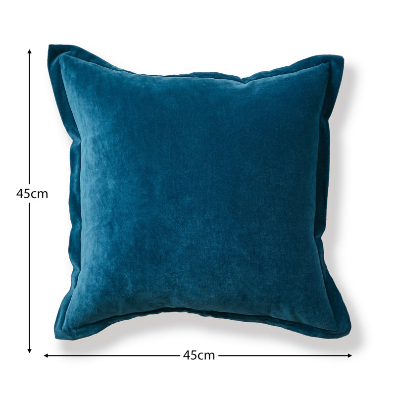 Dannis Throw Pillow Cover, Teal