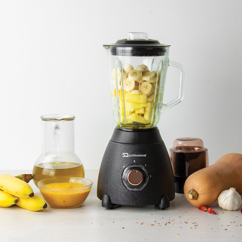 SQ Professional Epoque 2 Speed 1500ml Countertop Blender, Black