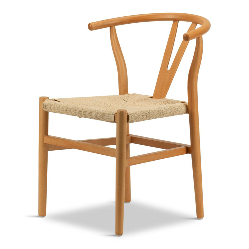 Fauteuil empilable Mid-Century - Naturel