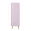 Commode haute brillance, commode rose