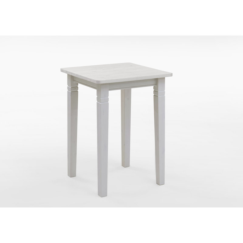 Polebridge Solid Wood Base Dining Table, White