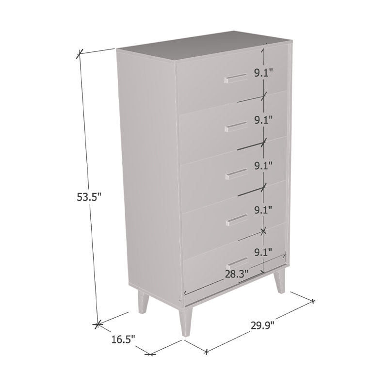 Commode 5 tiroirs Urbanna