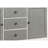 Katia Rustic Gray & Weathered White Finish Server