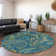 Premium Machine Washable Cerrito AMF533 Navy Rug