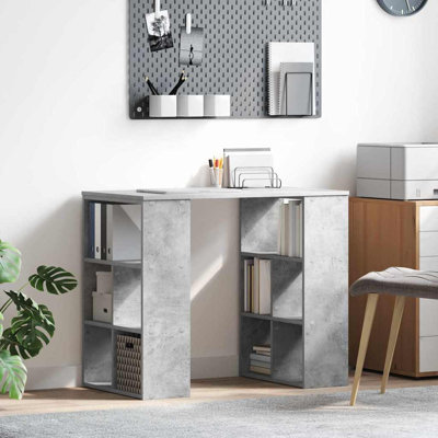 Desk With Shelf 90 X 50 X 75 Cm Engineered Wood