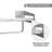 Elegant 16-Inch Marble Wall Shelf With Towel Bar - Durable Space-Saving Design For Bathroom And Living Room