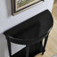 Console demi-cercle en bois massif noir-273260960