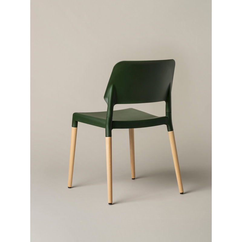 Belloch Chair, Natural Beech Wood, Green