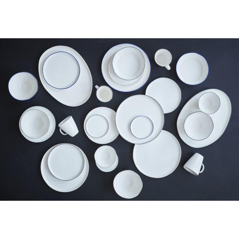 Bol à dessert en porcelaine 10 oz Canvas Home, Bleu