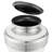 Decorative Adult Memorial Urn, White and Silver