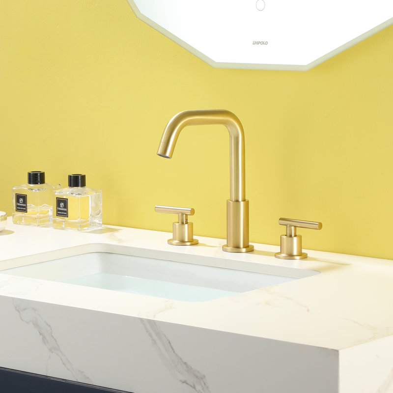 Robinet de salle de bain Mid-Arc, Or brossé