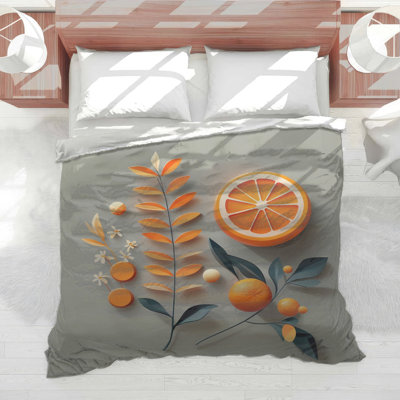 Édredon orange moderne