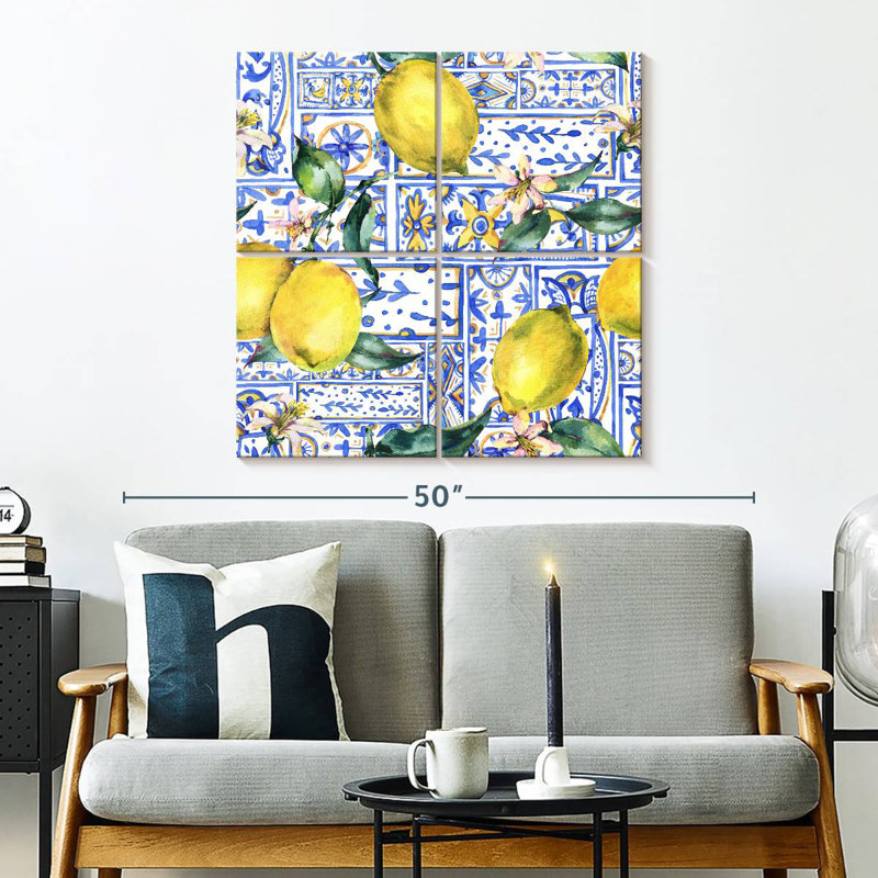 Yarlin Azulejo Citrons, H 32 po x l 32 po