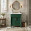 Meuble-lavabo 24 po avec lavabo intégré en céramique, meuble-lavabo simple avec 2 portes et meuble-lavabo simple pour petite et moyenne salle de bain-947083095